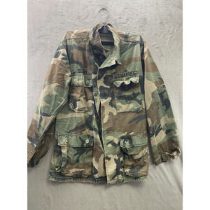 Vintage US Marines Jacket Mens Medium Camouflage Military Utility Camo 90s